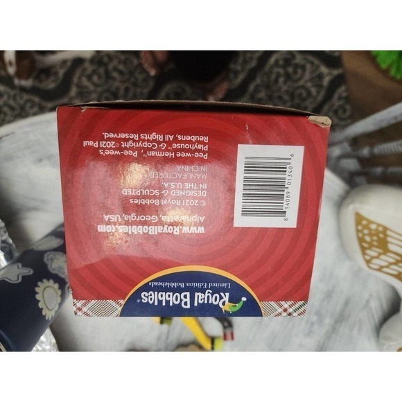Royal Bobbles Holiday Edition Pee Wee Herman Christmas Bobblehead NEW Exclusive - Picture 12 of 13